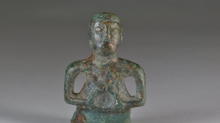 A Celtic deity figure found at Wimpole in Cambridgeshire